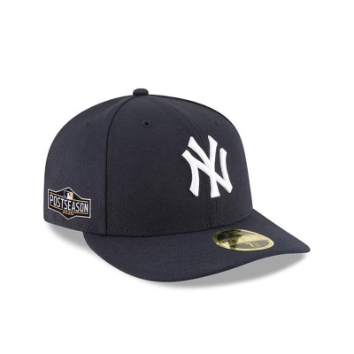 Sapca New Era New York Yankees MLB Postseason Side Patch Low Profile 59FIFTY Fitted - Albastri